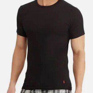 Polo Ralph Lauren Men's Undershirt XL Classic Fit Cotton Crewneck Black NWT